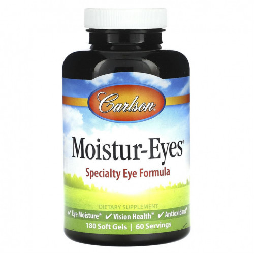 Carlson, Moistur-Eyes, 180 мягких таблеток