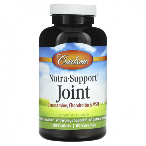 Carlson, Nutra-Support Joint, 180 Tabs