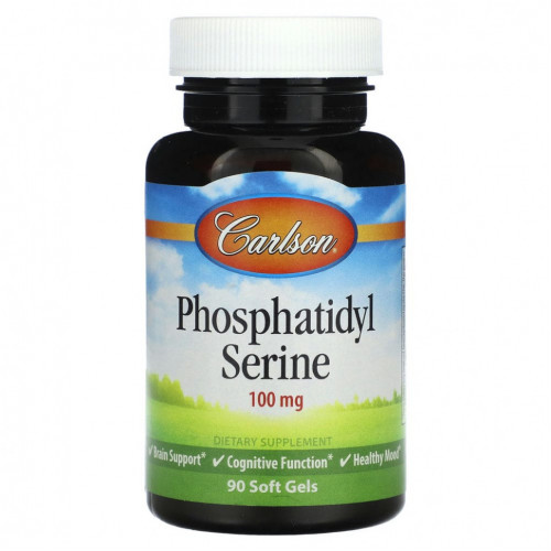 Carlson, Phosphatidyl Serine, 100 mg, 90 Soft Gels