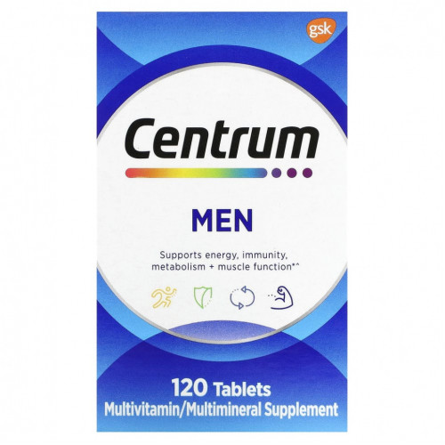 Centrum, Мультивитамины для мужчин, 120 таблеток