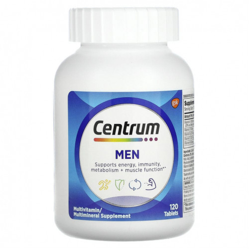 Centrum, Мультивитамины для мужчин, 120 таблеток