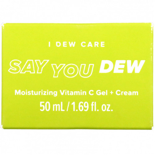 I Dew Care, Say You Dew, увлажняющий гель и крем с витамином C, 50 мл (1,69 жидк. Унции)