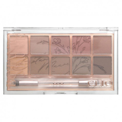 Clio, Pro Eye Palette, оттенок розово-лиловый, 9 шт., 0,7 г (0,24 унции)