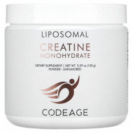 Codeage, Liposomal, порошок моногидрата креатина, без добавок, 150 г (5,29 унции)