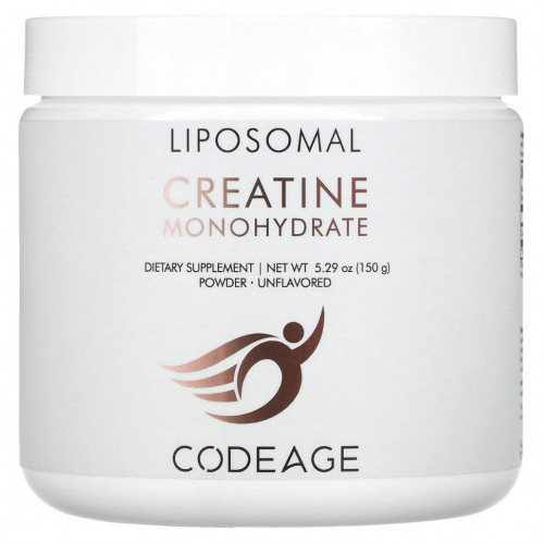 Codeage, Liposomal, порошок моногидрата креатина, без добавок, 150 г (5,29 унции)