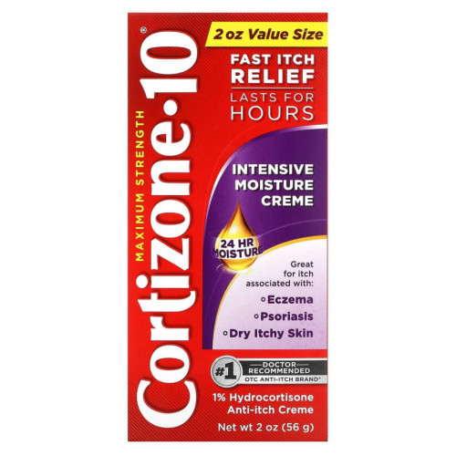 Cortizone 10, Maximum Strength, интенсивный увлажняющий крем, 56 г (2 унции)