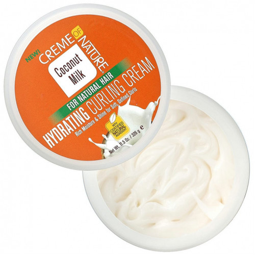 Creme Of Nature, Coconut Milk, увлажняющий крем для завивки натуральных волос, 326 г (11,5 унции)