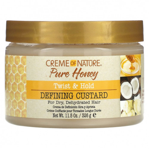 Creme Of Nature, Pure Honey, Twist & Hold, неповторимый заварной крем, 326 г (11,5 унции)