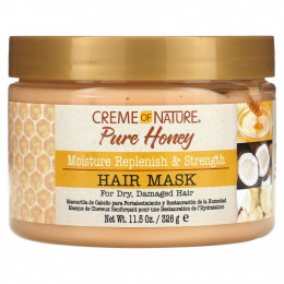 Creme Of Nature, Pure Honey, увлажняющая и укрепляющая маска для волос, 326 г (11,5 унции)