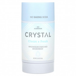 Crystal, Обогащенный магнием дезодорант, Clean + Fresh, 70 г (2,5 унции)