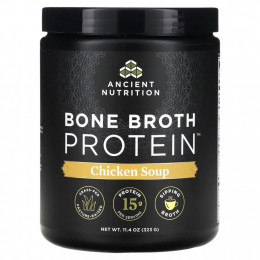 Dr. Axe / Ancient Nutrition, Bone Broth Protein, куриный суп, 323 г (11,4 унции)