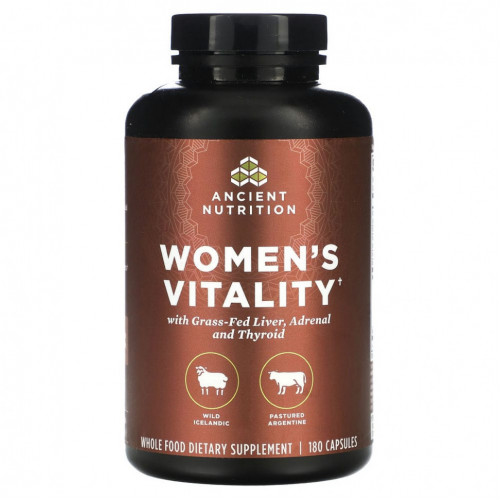 Dr. Axe / Ancient Nutrition, Women's Vitality, 180 капсул