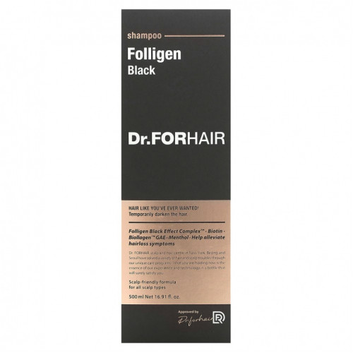 Dr.ForHair, Folligen, шампунь, черный, 500 мл (16,91 жидк. Унции)