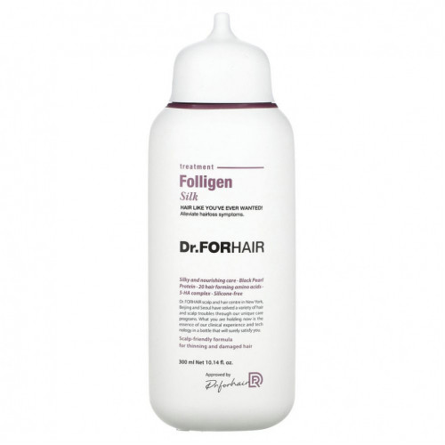 Dr.ForHair, Folligen Treatment, Silk, 300 мл (10,14 жидк. Унции)