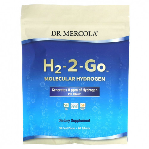 Dr. Mercola, H2-2-Go`` двойная упаковка 30, 60 таблеток