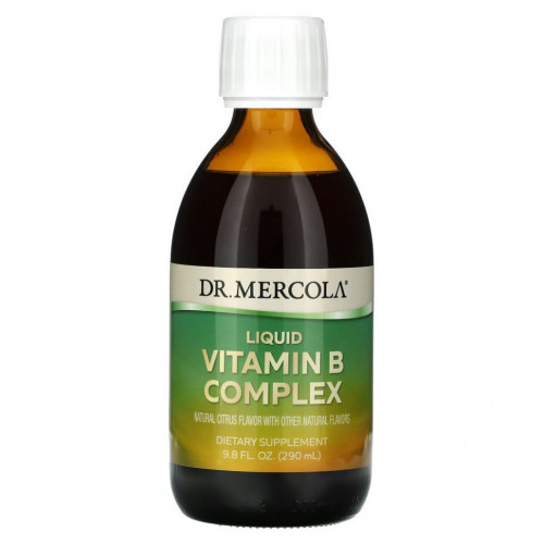 Dr. Mercola, Liquid Vitamin B Complex, цитрусовые, 290 мл (9,8 жидк. Унции)