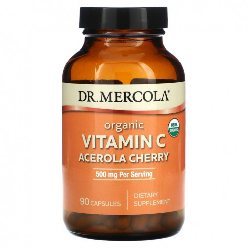 Dr. Mercola, Organic Vitamin C, Acerola Cherry, 167 mg, 90 Capsules