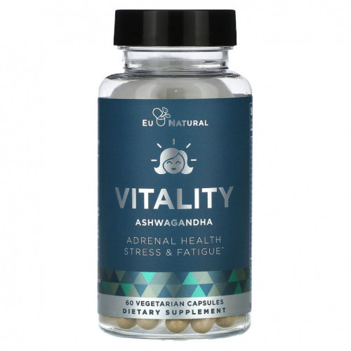 Eu Natural, Vitality Ashwagandha, 60 вегетарианских капсул