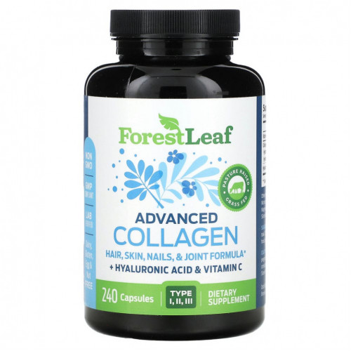 Forest Leaf, Advanced Collagen, 240 капсул