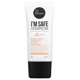 Suntique, I'm Safe For Sensitive Skin, SPF 35 PA +++, 50 мл (1,69 жидк. Унции)