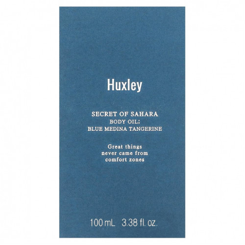 Huxley, Secret of Sahara Body Oil, мандарин с голубой мединой, 100 мл (3,38 жидк. Унции)