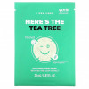 I Dew Care, Here's The Tea Tree, успокаивающая тканевая маска, 10 листовых масок, по 24 мл (0,81 жидк. Унции)