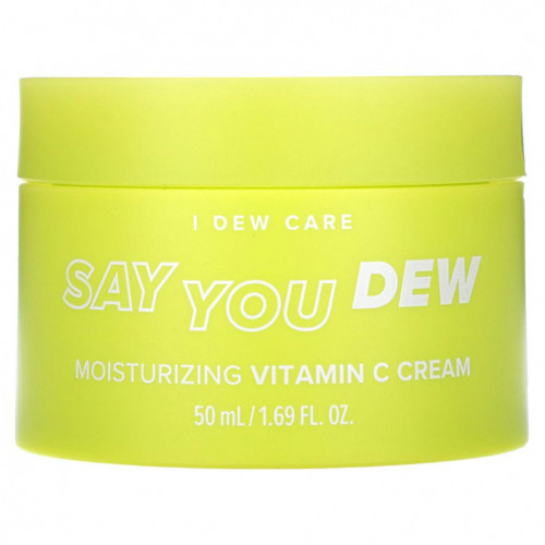 I Dew Care, Say You Dew, увлажняющий крем с витамином C, 50 мл (1,69 жидк. Унции)