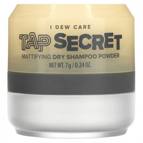 I Dew Care, Tap Secret, Матирующий сухой шампунь, 7 г (0,24 унции)