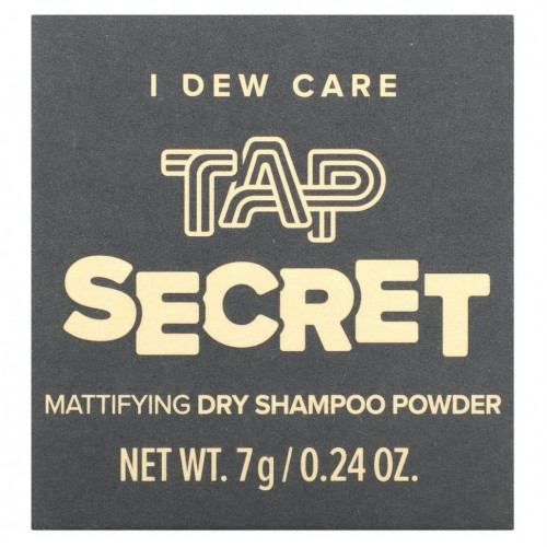 I Dew Care, Tap Secret, Матирующий сухой шампунь, 7 г (0,24 унции)