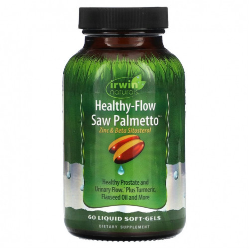 Irwin Naturals, Healthy Flow Saw Palmetto, 60 Liquid Soft-Gels