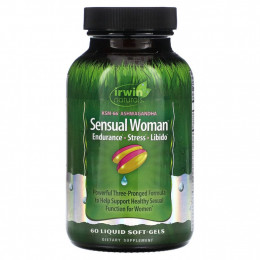 Irwin Naturals, Sensual Women, Endurance, Stress, Libido, 60 мягких таблеток с жидкостью