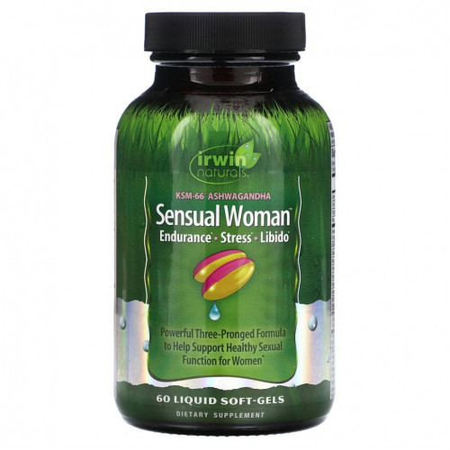 Irwin Naturals, Sensual Women, Endurance, Stress, Libido, 60 мягких таблеток с жидкостью