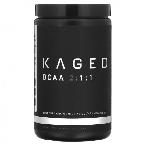 Kaged, BCAA 2:1:1, без добавок, 400 г (14,1 унции)