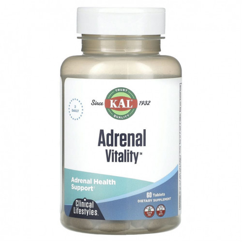 KAL, Adrenal Vitality, 60 таблеток