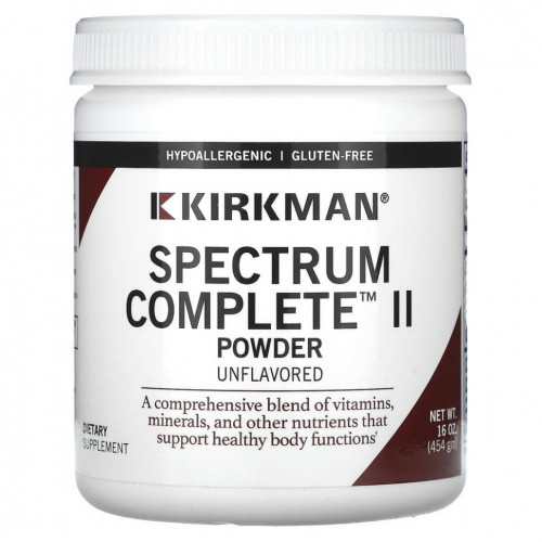 Kirkman Labs, Spectrum Complete II, порошок, без добавок, 454 г (16 унций)