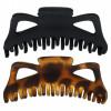 Kitsch, Клипсы Jumbo Classic Claw, Black & Tort, 2 шт.