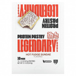 Legendary Foods, Protein Pastry, мороженое с помадкой, 10 пакетиков по 61 г (2,2 унции)