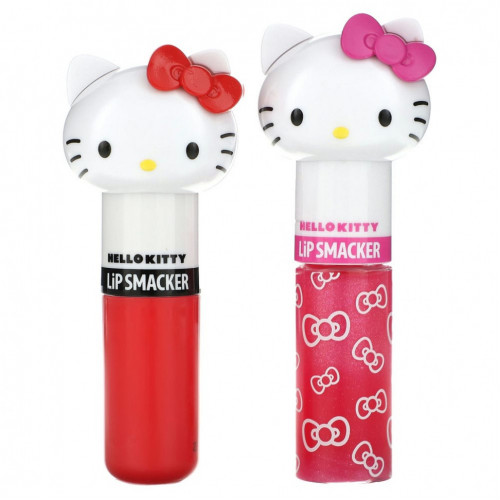 Lip Smacker, Hello Kitty, бальзам и блеск для губ, 2 шт.