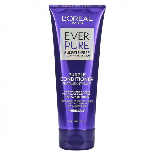 L'Oréal, EverPure, фиолетовый кондиционер, гибискус, 200 мл (6,8 жидк. Унции)