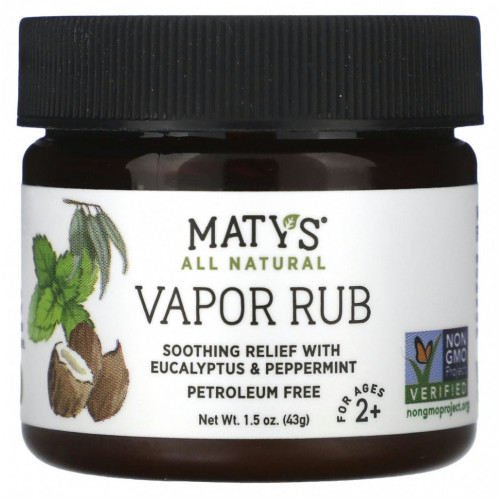 Maty's, Vapor Rub, для детей от 2 лет, 43 г (1,5 унции)