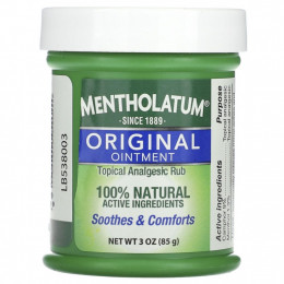 Mentholatum, Оригинальная мазь, 85 г (3 унции)