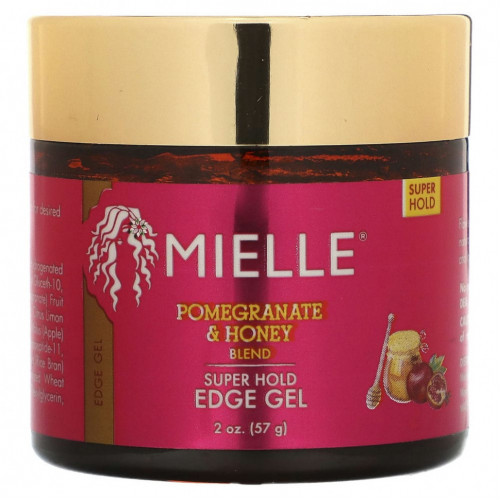 Mielle, Super Hold Edge Gel, смесь граната и меда, 57 г (2 унции)