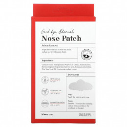 Mizon, Good Bye Blemish Nose Patch, 10 пластырей в носу