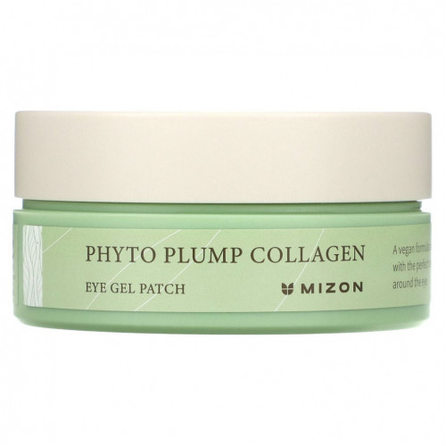 Mizon, Phyto Plump Collagen, гелевые патчи для глаз, 60 патчей по 1,4 г