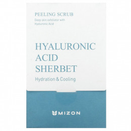 Mizon, Пилинг-скраб, щербет с гиалуроновой кислотой, 40 пакетиков (7,0 унции) каждый