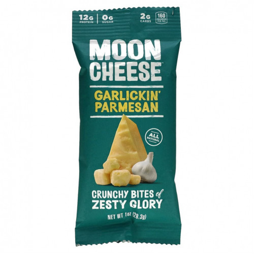 Moon Cheese, Пармезан с гарлином, 28,3 г (1 унция)