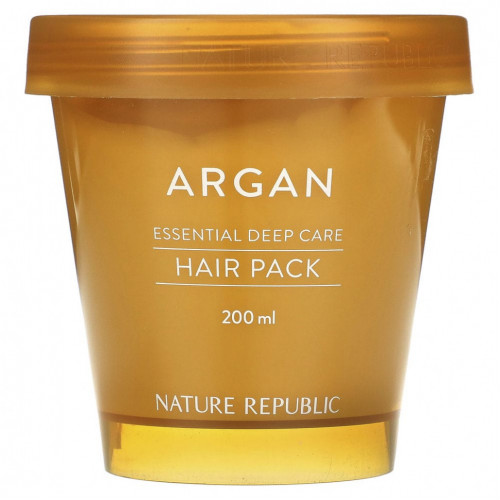 Nature Republic, Argan Essential Deep Care, маска для волос, 200 мл