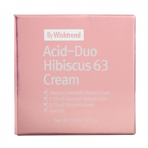 By Wishtrend, Acid-Duo Hibiscus 63, крем для лица, 50 мл (1,7 унций)