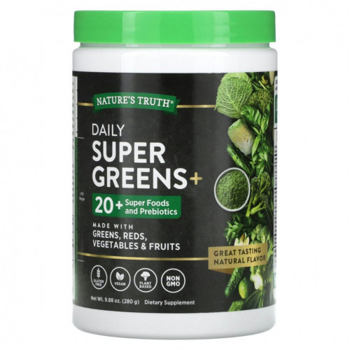 Nature's Truth, Daily Super Greens +, 280 г (9,88 унции)