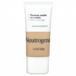 Neutrogena, Flawless Matte CC Cream, CC-крем, прозрачное покрытие, ваниль 3,0, 28 г (1 унция)